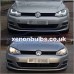 HEADLAMPS For VW GOLF MK7 VII BI XENON DRL DAYTIME RUNNING LIGHT LED RHD